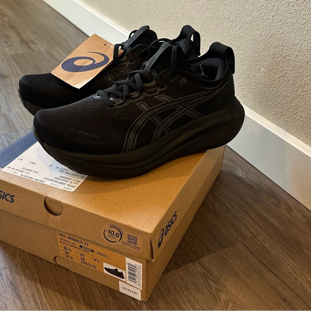 Asics Gel-Nimbus 27. Women’s 8.5 wide. Like new with tags.
